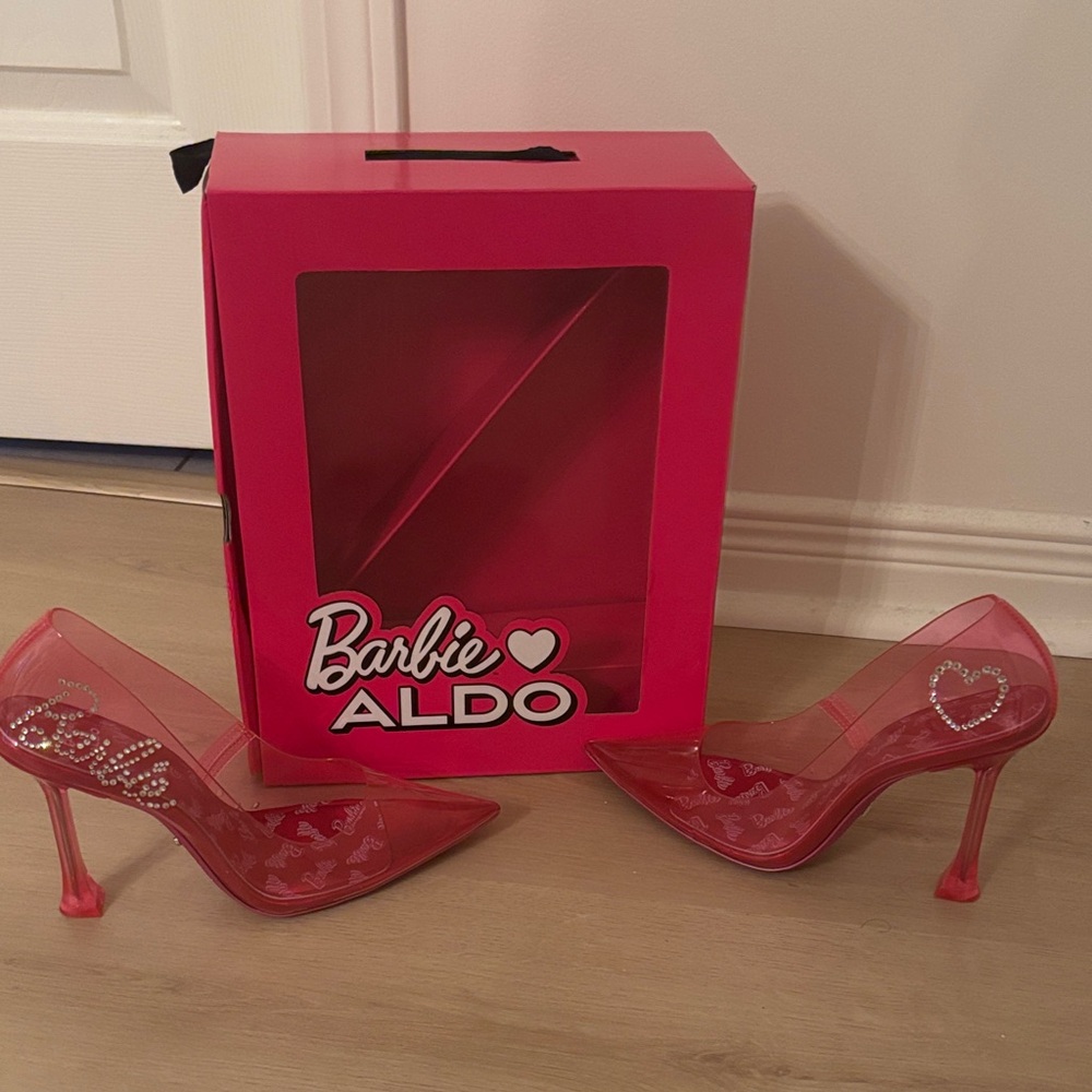 Aldo Barbie Collection Transparent Pink Heels